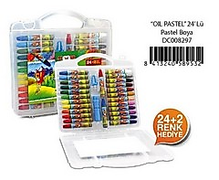 ALPINO PASTEL BOYA 24 LÜ PLASTİK KUTU
