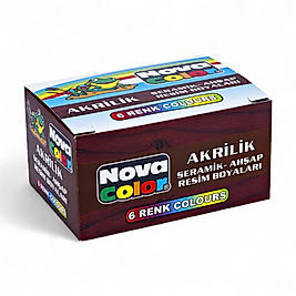NOVA COLOR AKRİLİK BOYA ŞİŞE 6 LI 30 ML