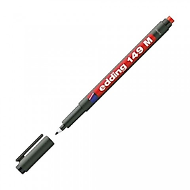 EDDING ED14902 ASETAT KALEMİ SİLGİLİ M UÇ-KIRMIZI 8E149M)