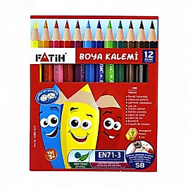 FATİH YARIM BOY 12 RENK KURU BOYA