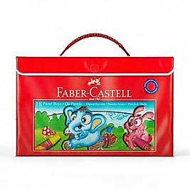 FABER-CASTELL PLASTİK ÇANTALI PASTEL BOYA 18 RENK