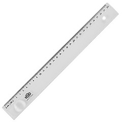 Hatas 0161 Mercekli Geniş Büro Cetveli 30 cm