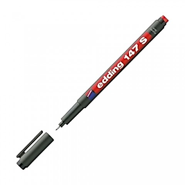 EDDING ED14702 ASETAT KALEM-SİLGİLİ-S UÇ- KIRMIZI (E147S)