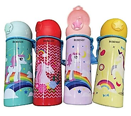 ÇELİK MATARA HAYVAN FİGÜRLÜ 4 RENK 500 ML