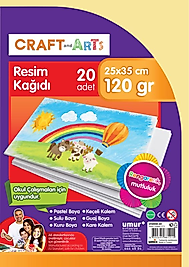 CRAFT AND ARTS RESİM KAĞIDI 25X35 20 ADET