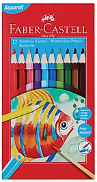 FABER CASTEL KARTON KUTU AQUAREL BOYA KALEMİ 12 RENK