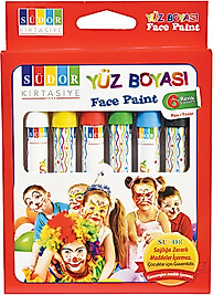 SÜDOR YÜZ BOYASI 6 RENK