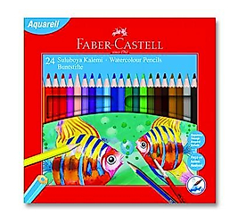 FABER-CASTELL KARTON KUTU AQUAREL BOYA KALEMİ 24 R ADET