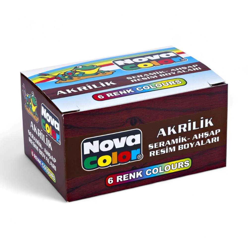 NOVA COLOR AKRİLİK BOYA ŞİŞE 6 LI 30 ML