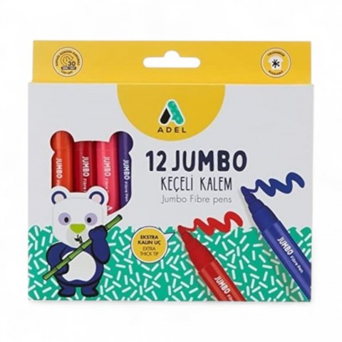 ADEL JUMBO KEÇELİ KALEM, 12 Lİ ADET