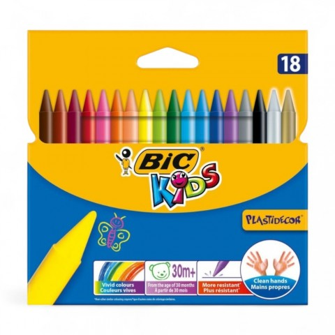 BIC SİLİNEBİLİR PASTEL BOYA 18 RENK