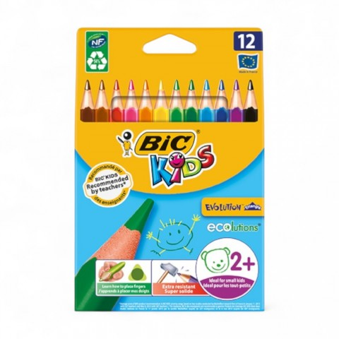 BİC UÇGEN JUMBO KURU BOYA KALEMİ
