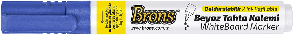 BRONS TAHTA KALEMİ MAVİ