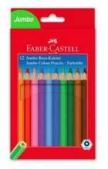 FABER CASTEL JUMBO KURU BOYA KALEMİ 12 RENK