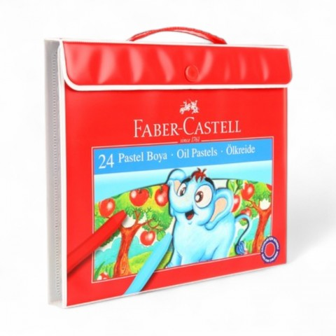 FABER CASTEL PASTEL BOYA 24 RENK ÇANTALI