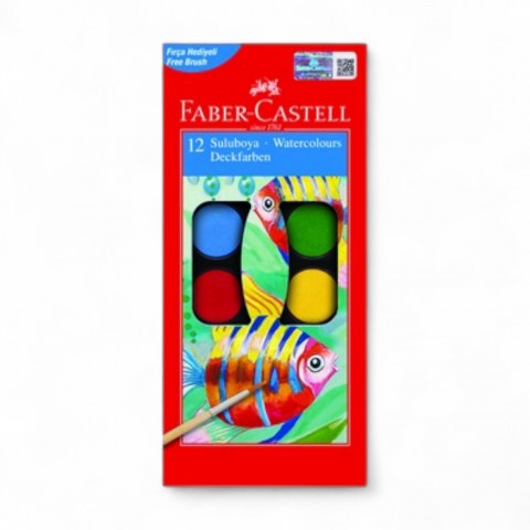 FABER-CASTELL SULUBOYA 12 RENK KÜÇÜK BOY