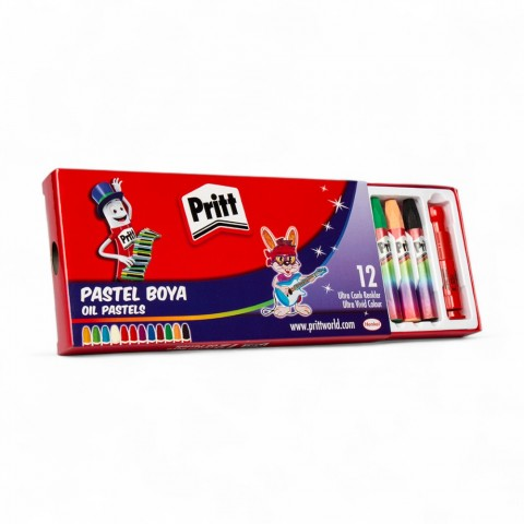 PRİTT PASTEL BOYA KARON KUTU 12 Lİ