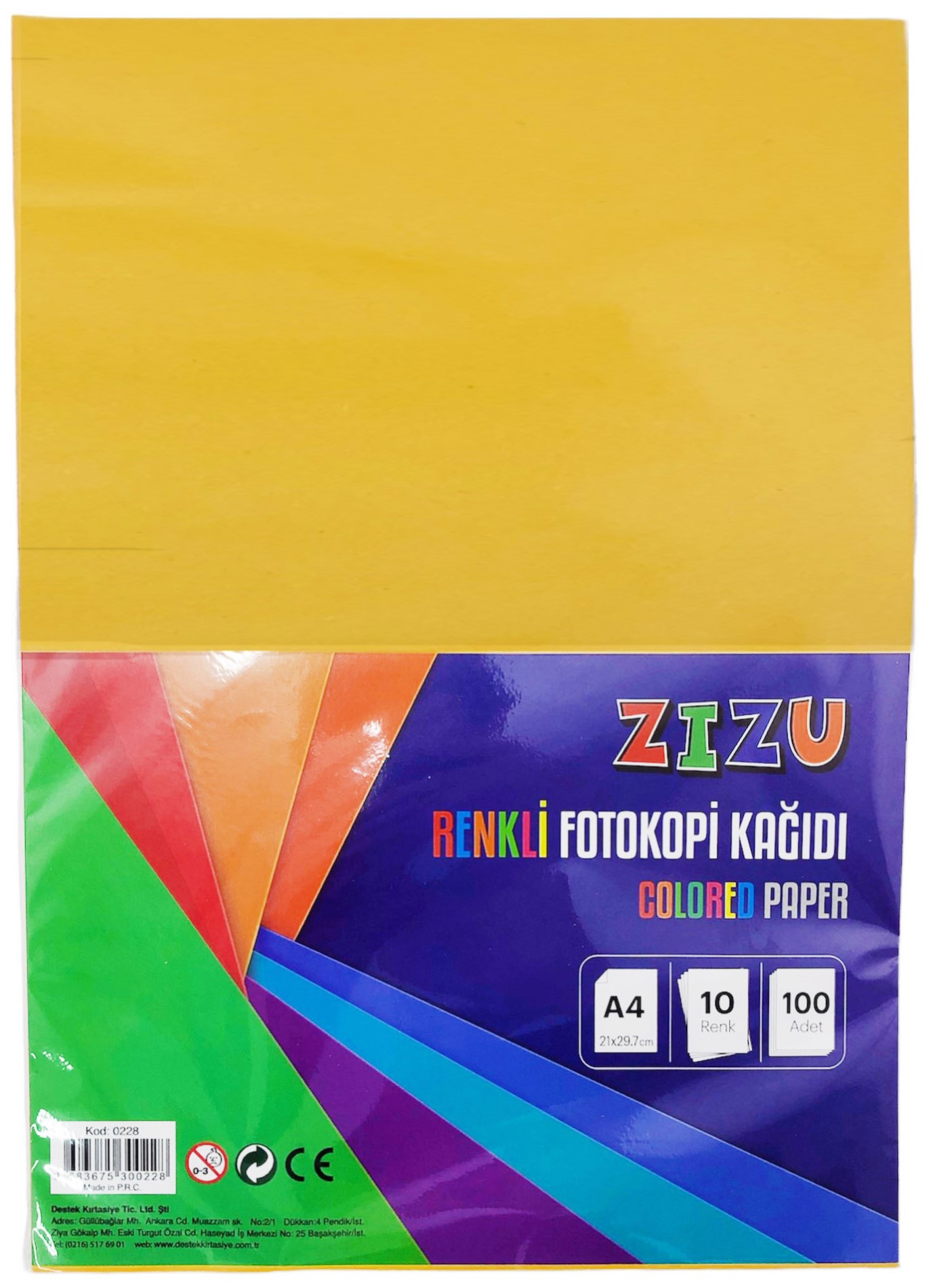 ZIZU RENKLİ FOTOKOPİ KAĞIDI
